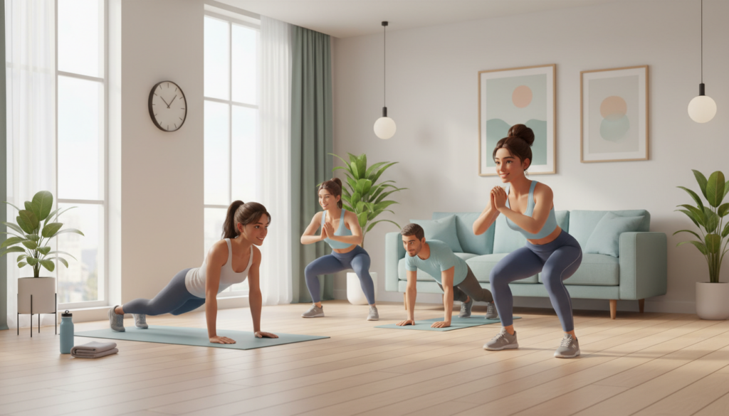 Treino em Casa para Iniciantes sem Equipamentos 20 Minutos (2026)